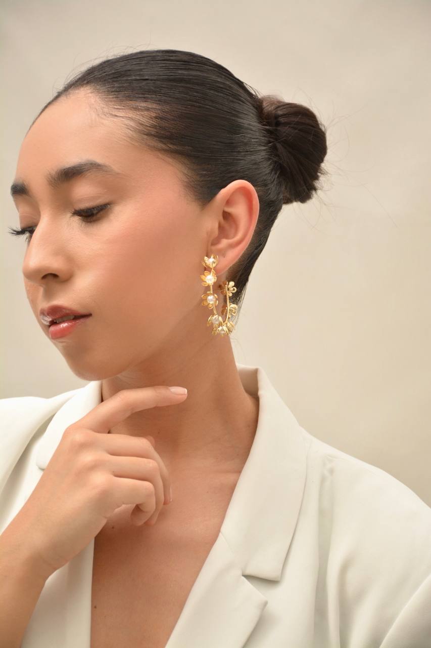 CANDONGA CON FLORES Y PERLA