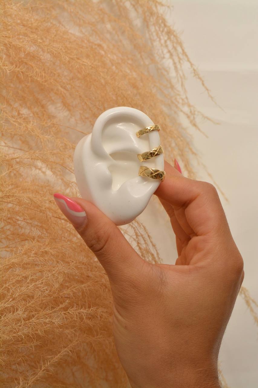 SET EARCUFF LINEAS DOR