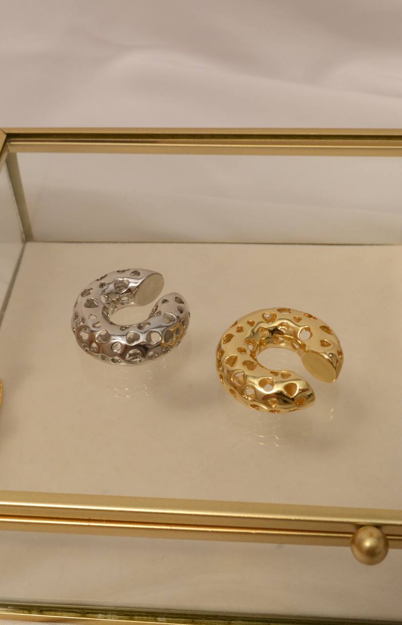 EARCUFF CHUNKY MAXI CORAZONES