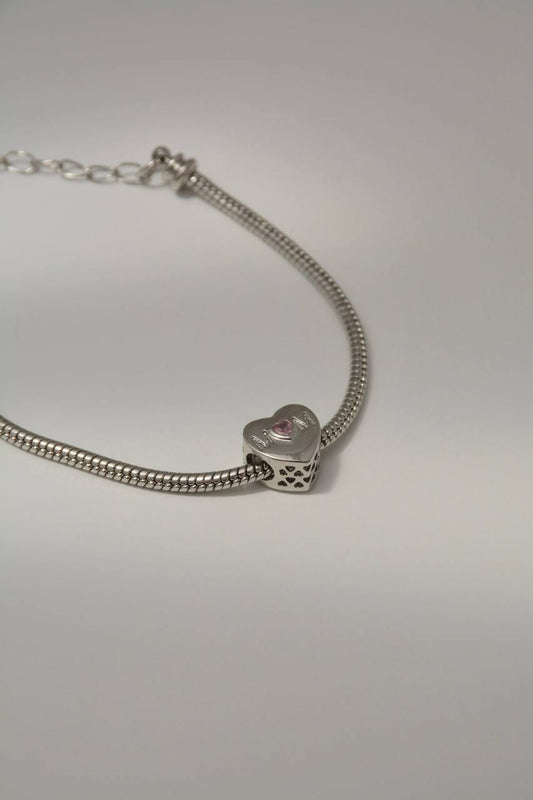 BRAZALETE CORAZÓN MOM PLT