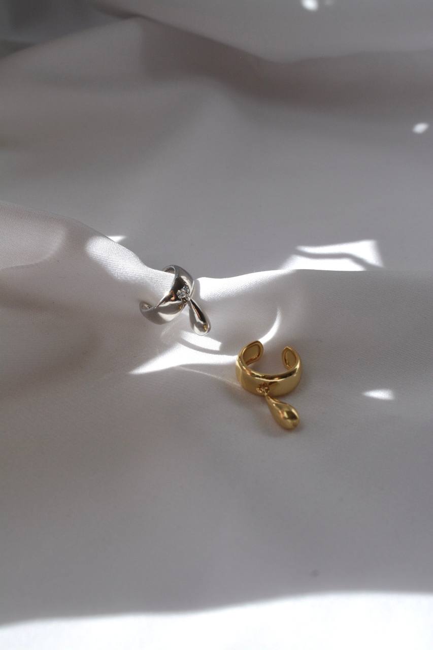 EARCUFF CON GOTA COLGANTE