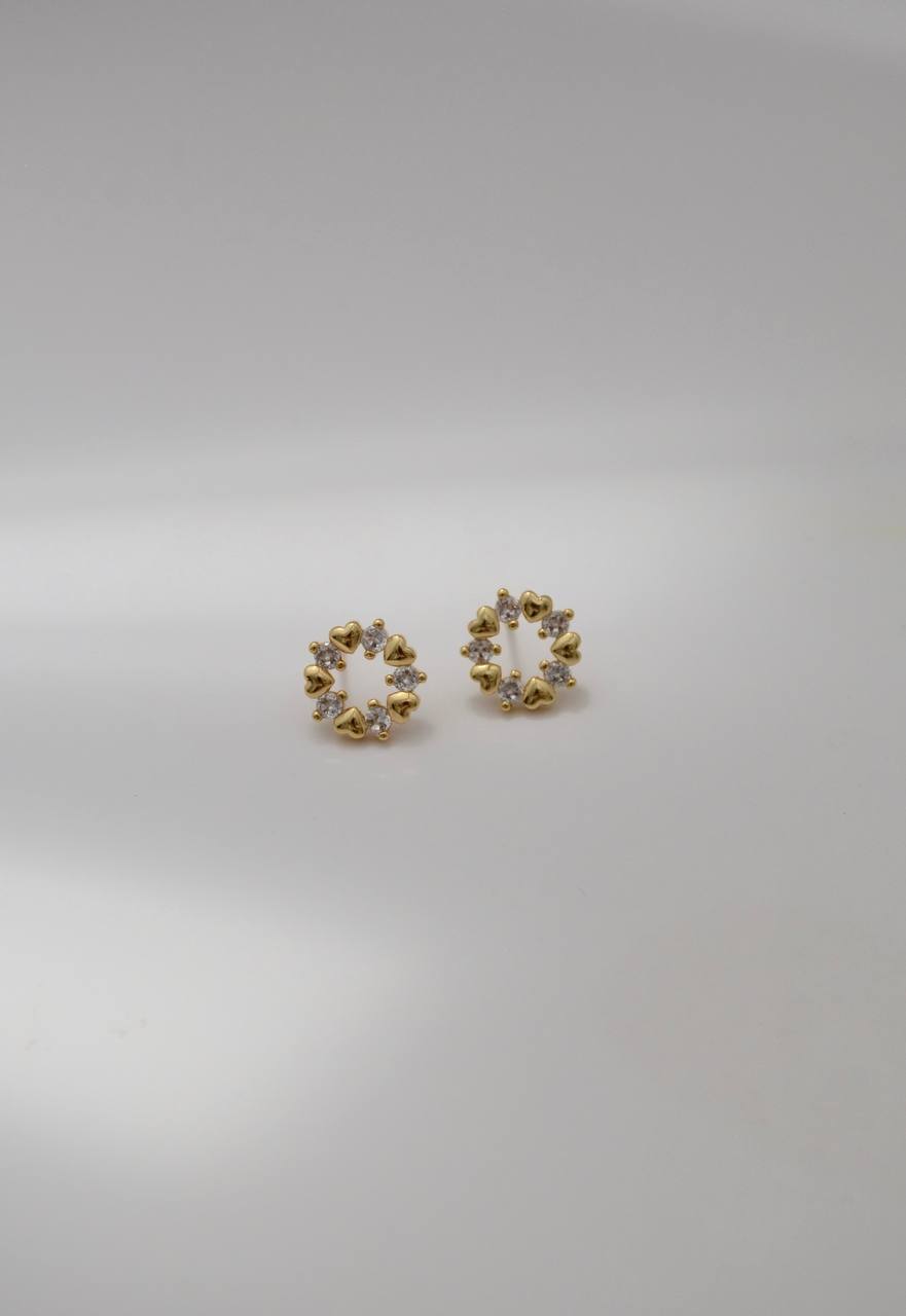 TOPO ARO CORAZONES MINI CON BRILLO