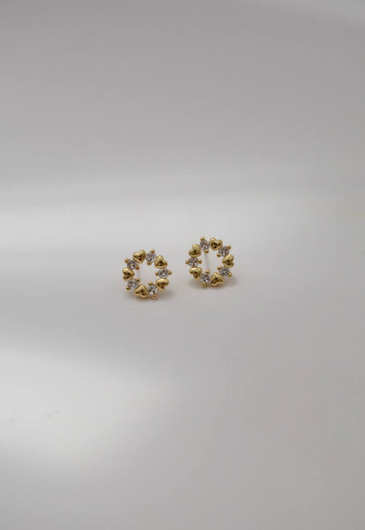 TOPO ARO CORAZONES MINI CON BRILLO
