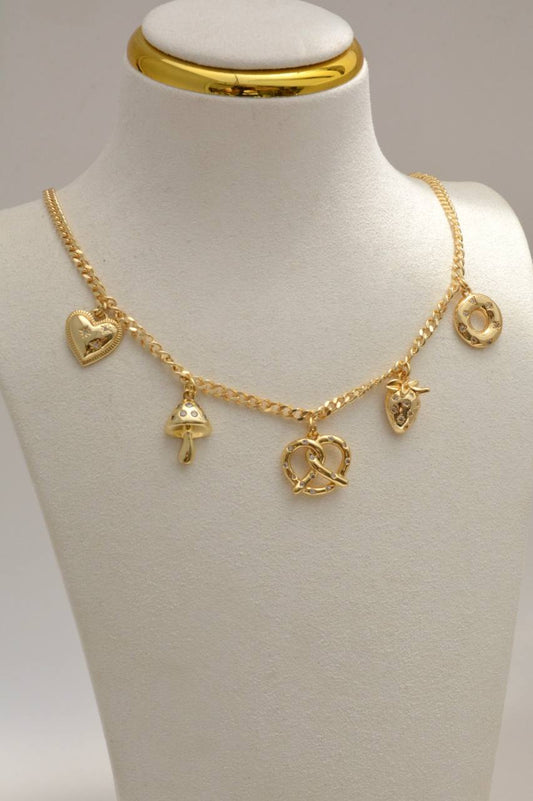 CADENA CHARMS CON BRILLO