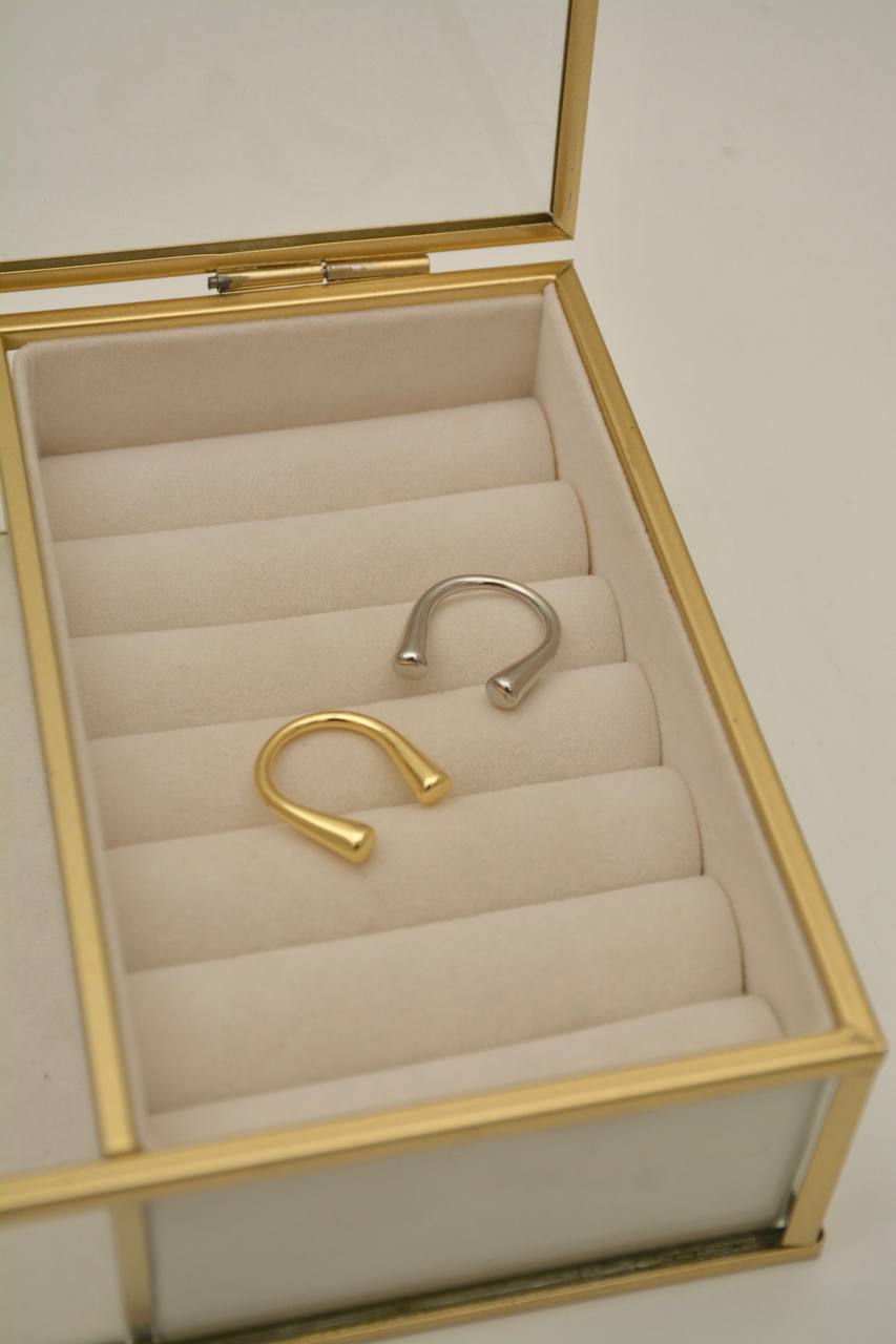 ANILLO ABIERTO AL FRENTE PLT Y DOR