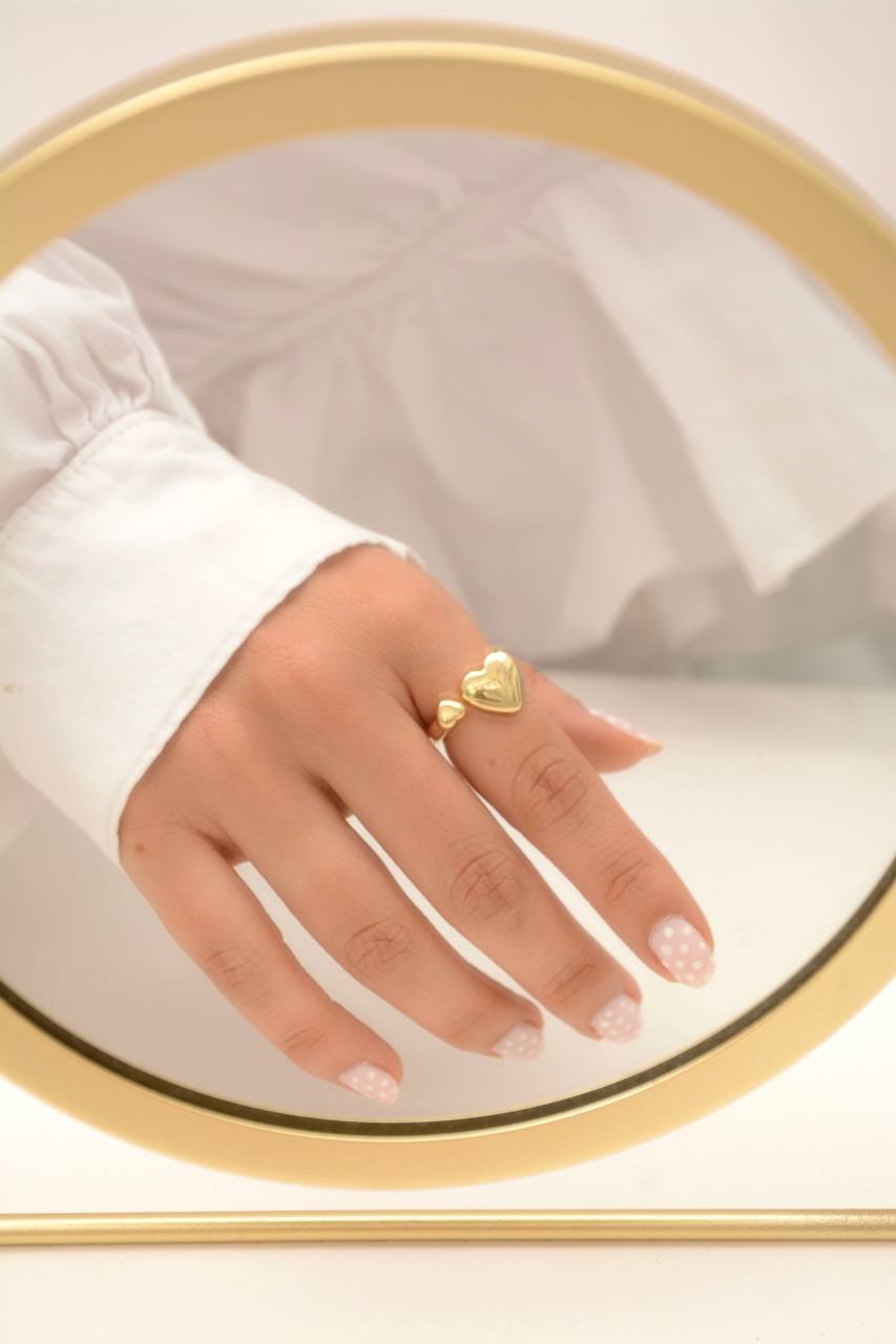 ANILLO DOBLE CORAZÓN