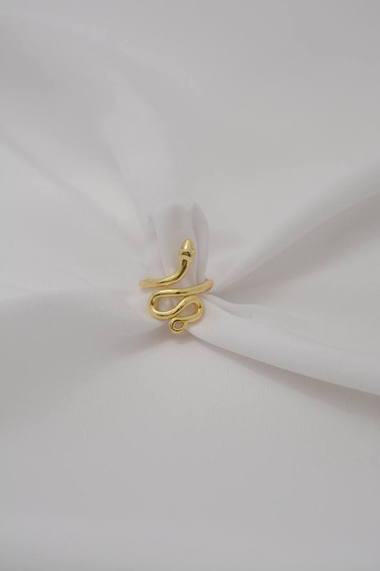 ANILLO SERPIENTE DORADO