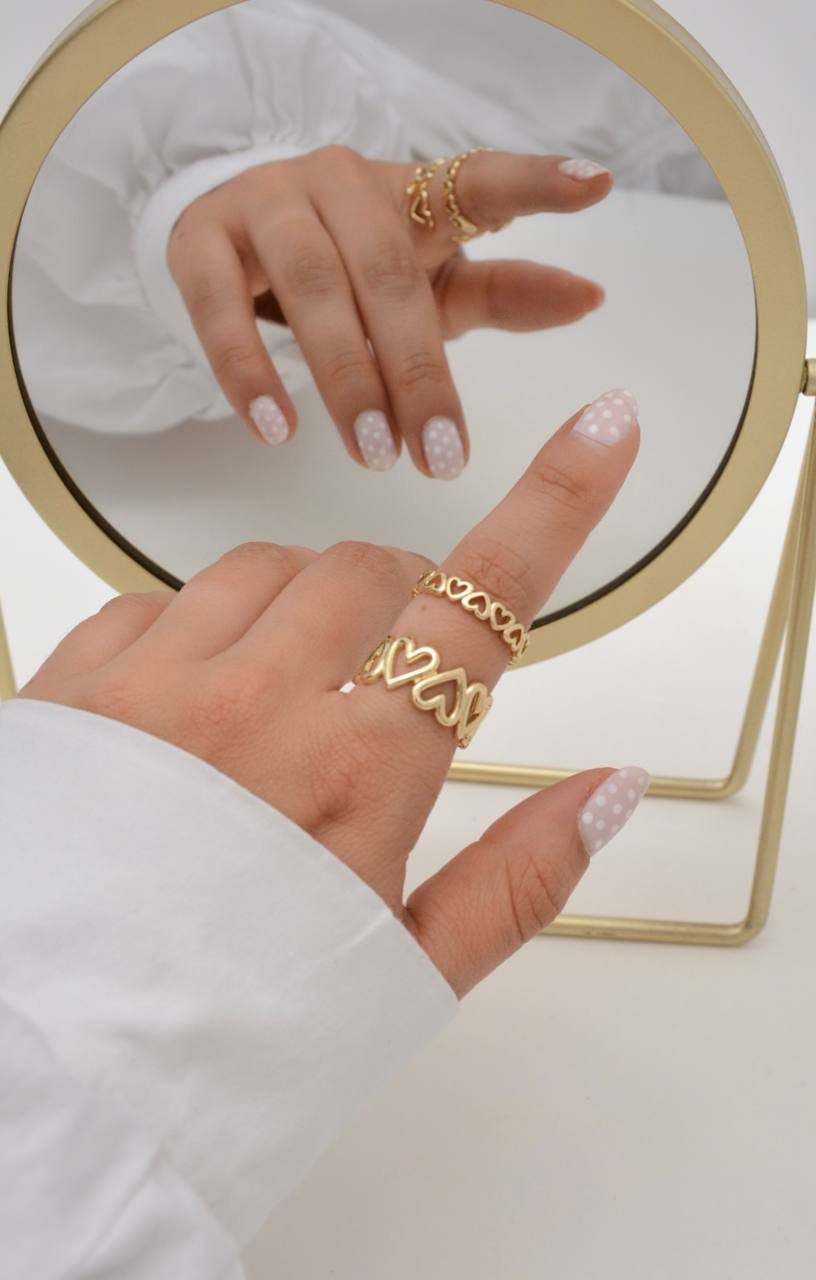 ANILLO CORAZONES SILUETA