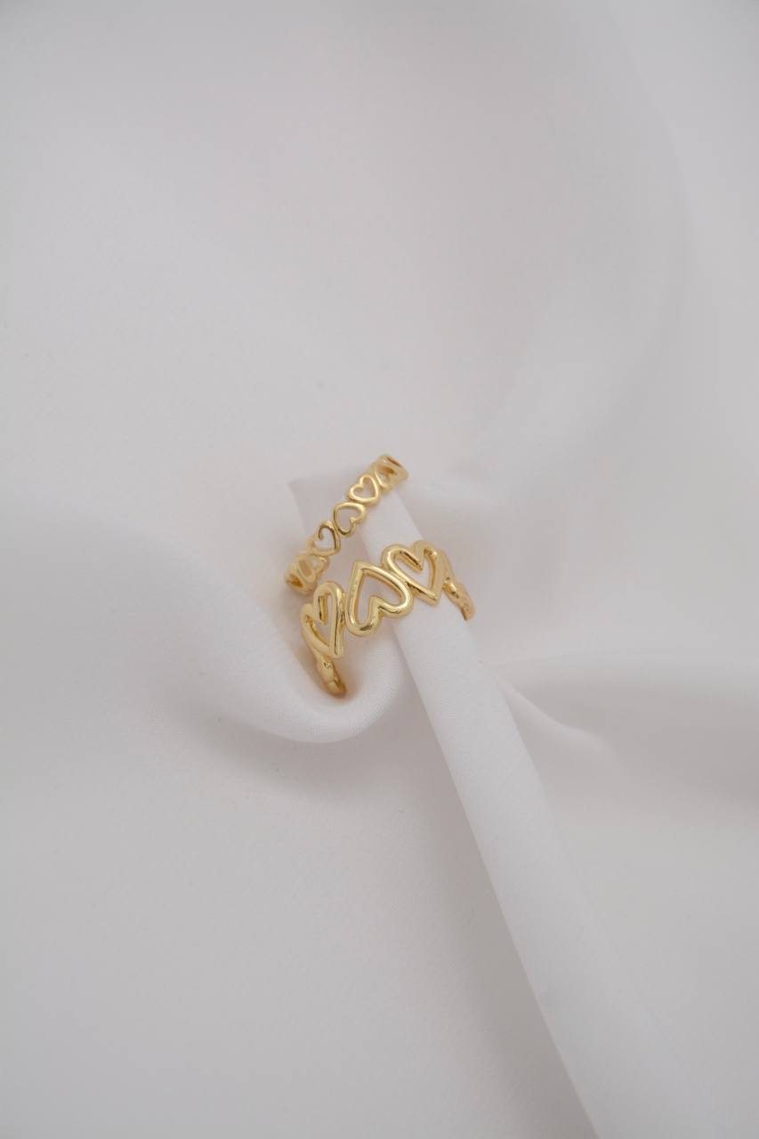 ANILLO CORAZONES SILUETA