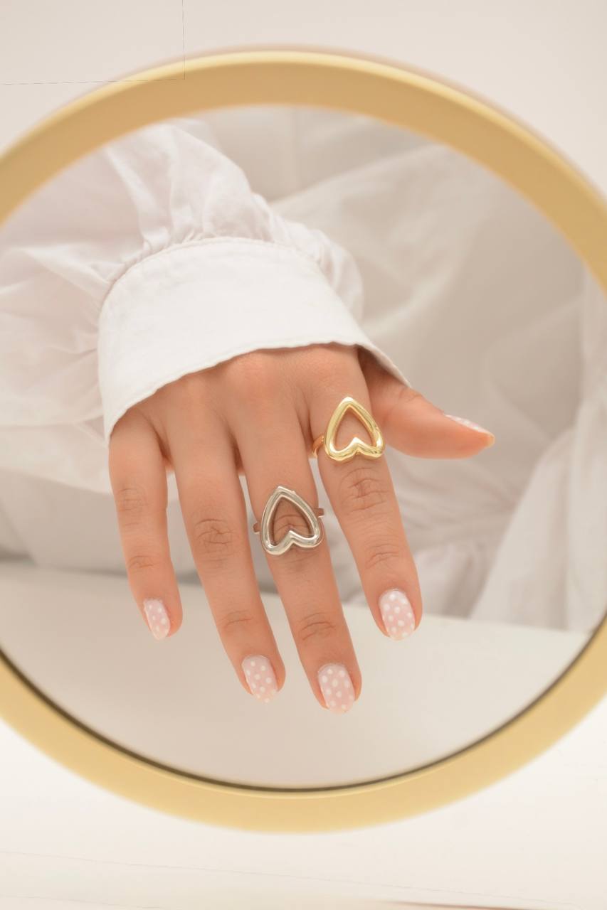ANILLO CORAZÓN SILUETA