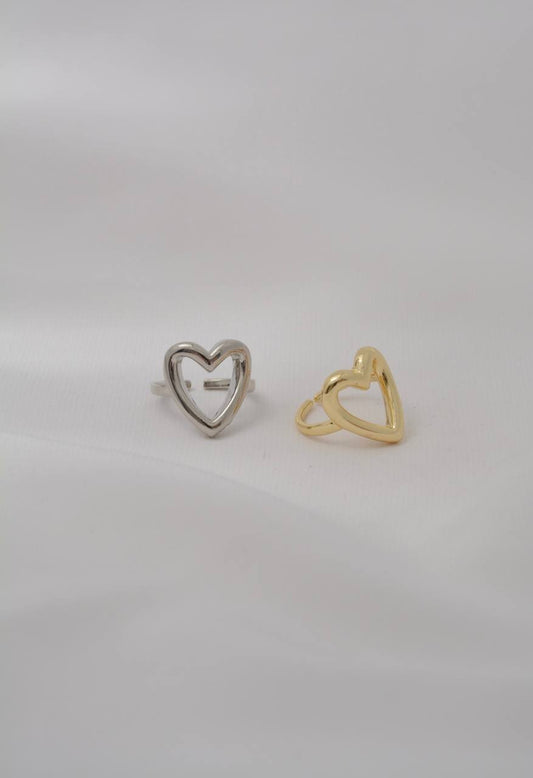 ANILLO CORAZÓN SILUETA