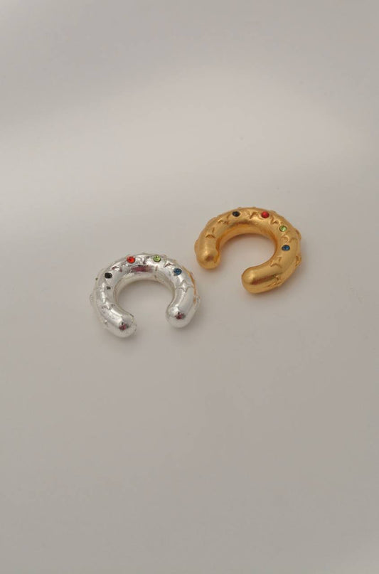 EARCUFF ESTRELLAS Y PIEDRAS