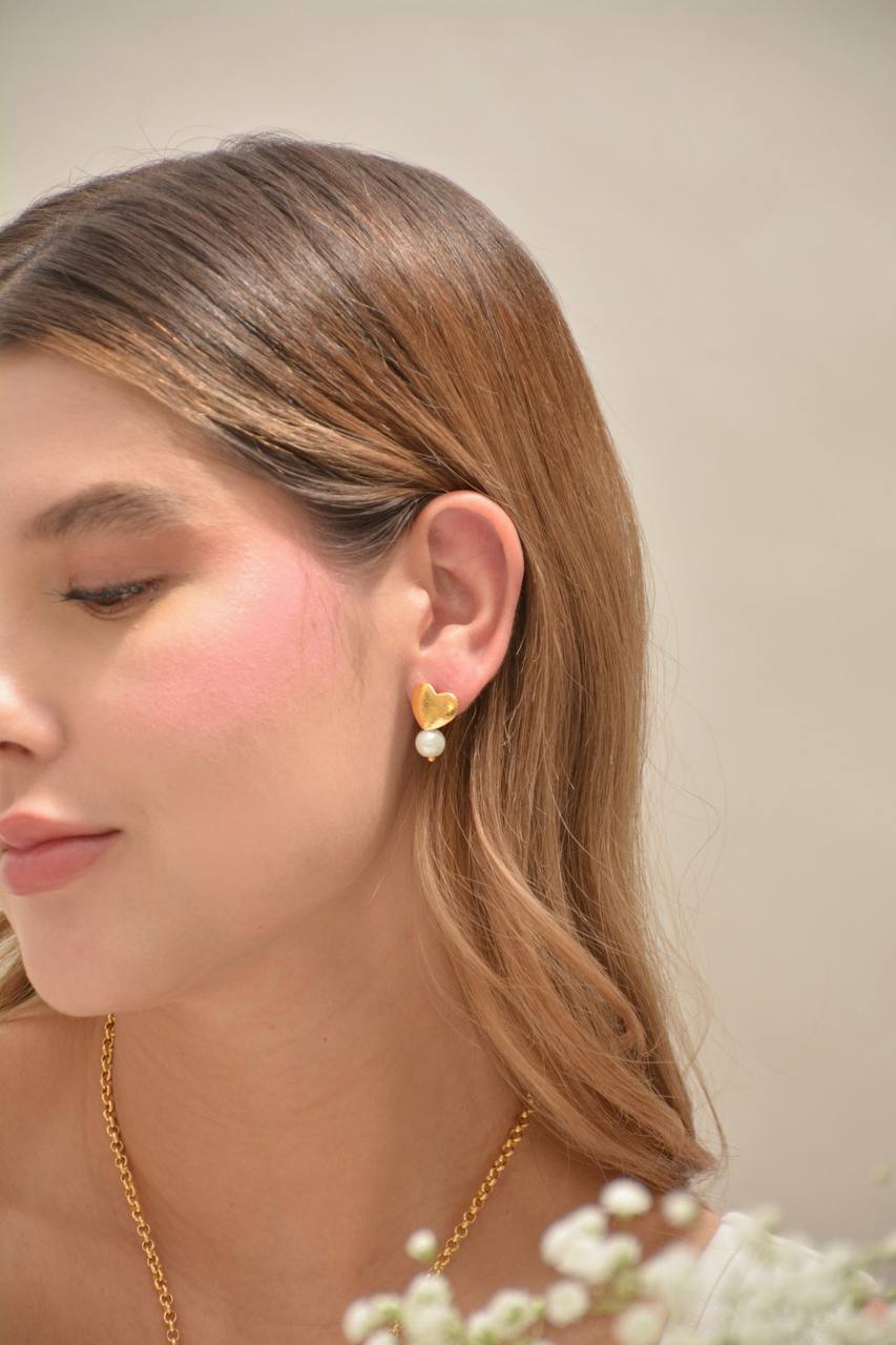 TOPO CORAZÓN CON PERLA