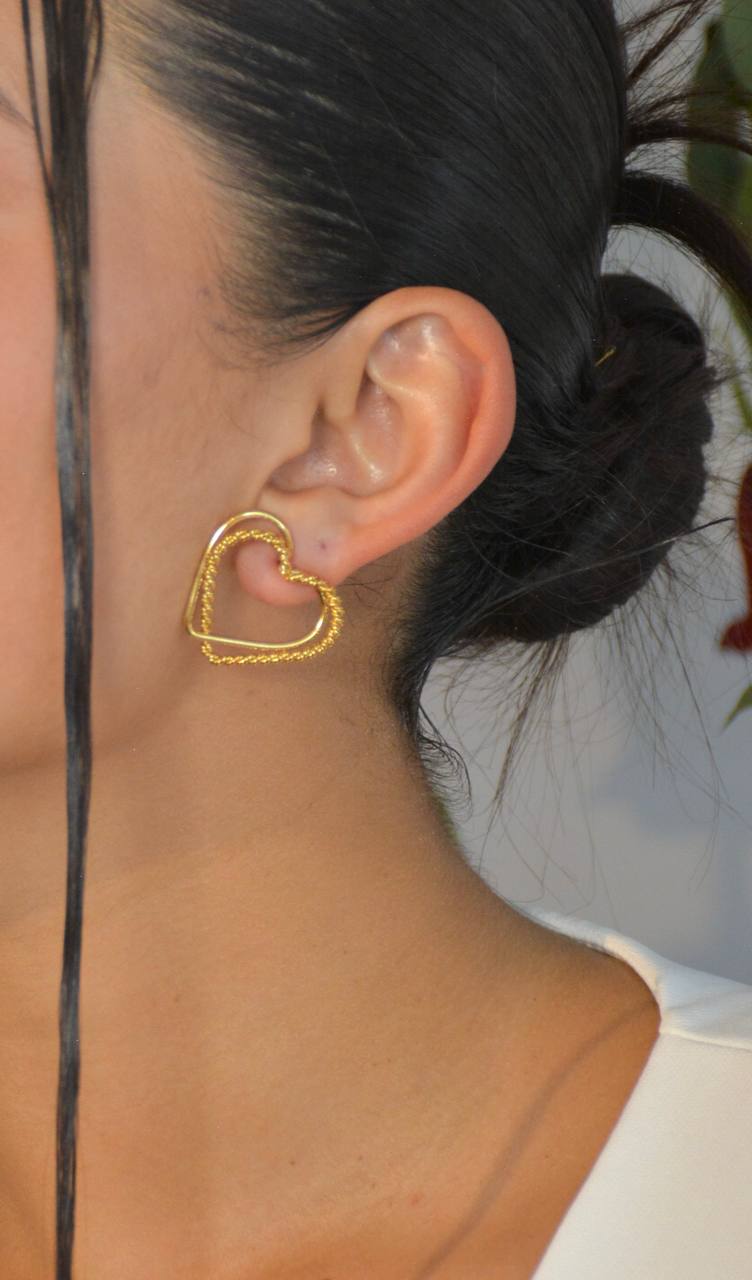 CORAZÓN DOBLE TRENZA Y LISO