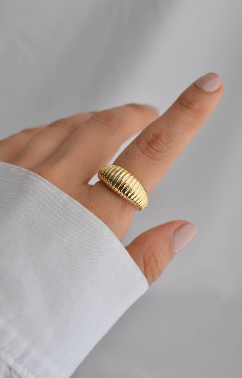 ANILLO BASICO LINEAS ANCHO DOR