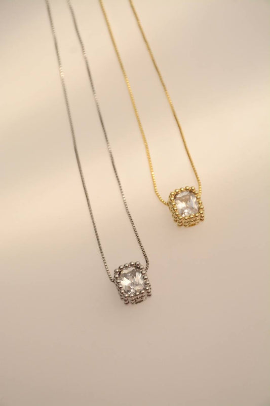 CADENA CUADRADO BRILLO DOR Y PLAT