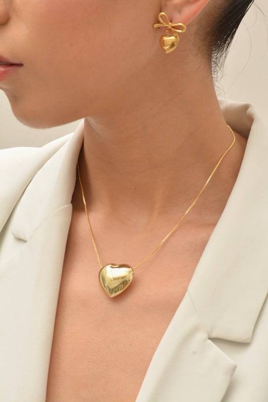CADENA CORAZÓN LISO GRANDE DOR