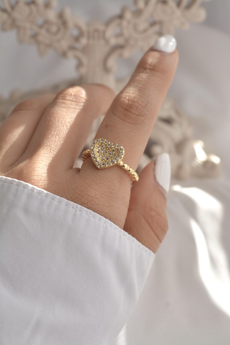 ANILLO CORAZON GRANDE Y OVALOS *